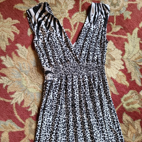 🍂Animal print zebra leopard maxi dress - Picture 2 of 12